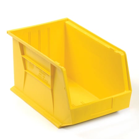 Quantum Storage Systems Storage Bin, Plastic, Yellow, 10 in H, 11 in W QUS260YL